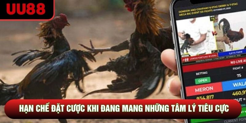 Hạn chế đặt cược khi đang mang những tâm lý tiêu cực