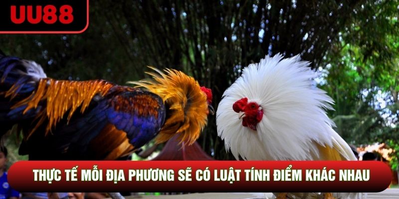 Thực tế mỗi địa phương sẽ có luật tính điểm khác nhau