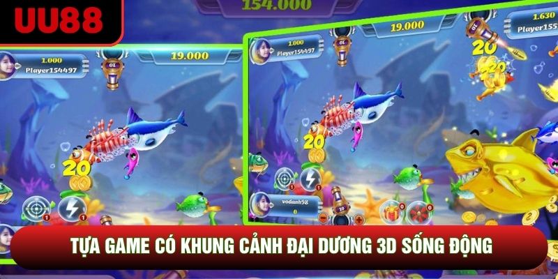 Tựa game có khung cảnh đại dương 3D sống động Tựa game có khung cảnh đại dương 3D sống động